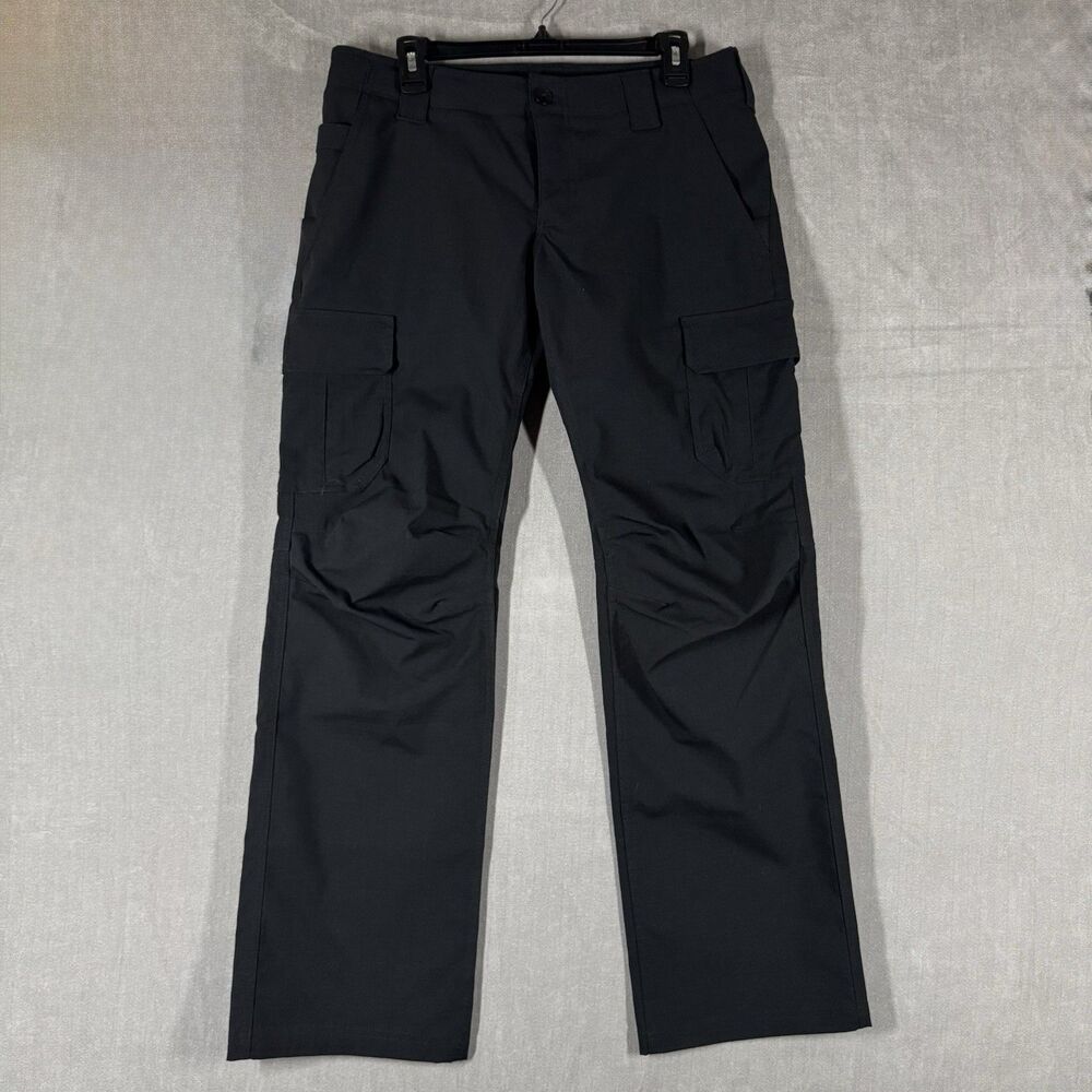 Under Armour Pants Womens 12 Black UA Storm Tactical Patrol Cargo Ripstop 34x31
